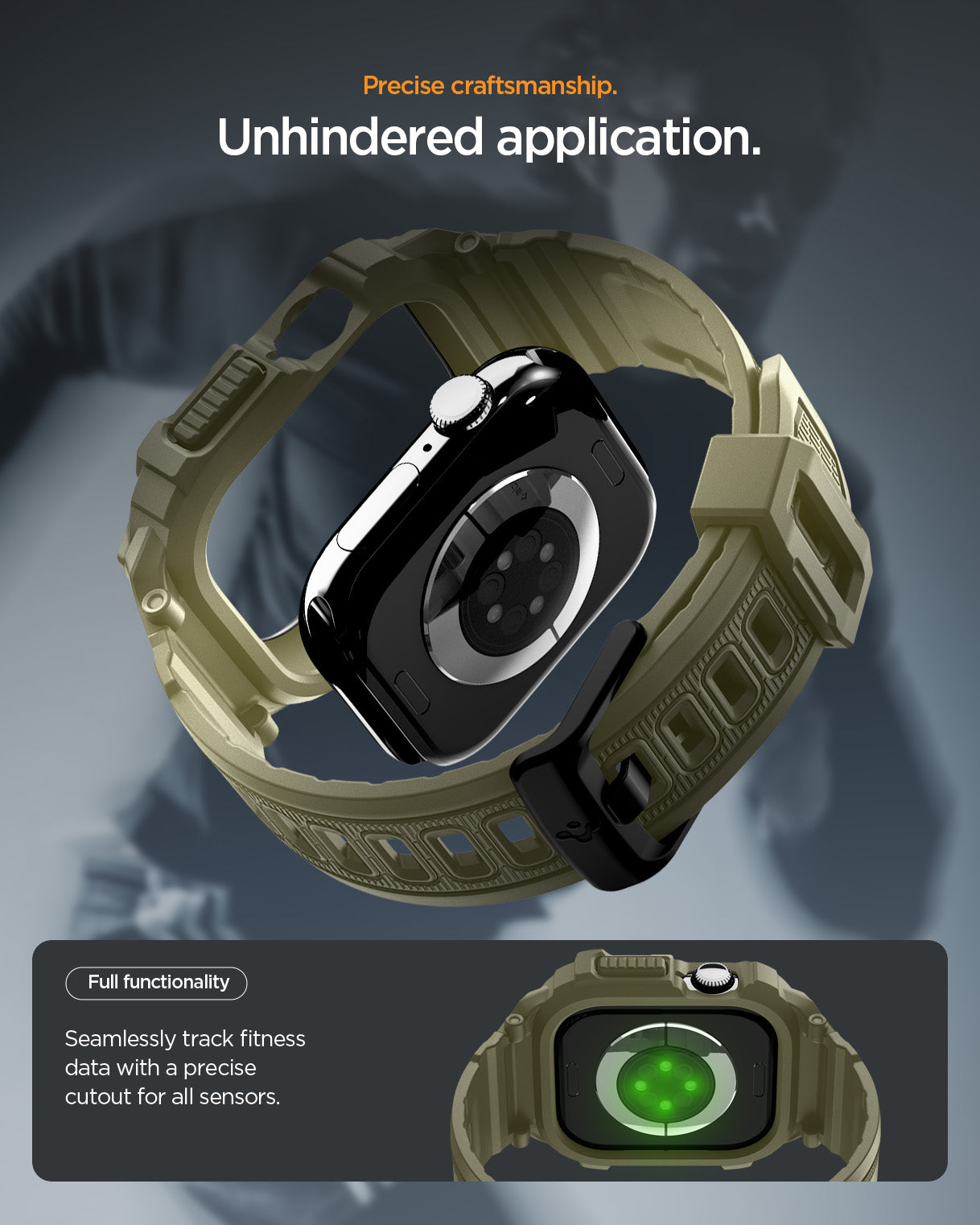 Spigen Rugged Armor Pro 2 Case + Band for Apple Watch Series 11 / 10 46mm