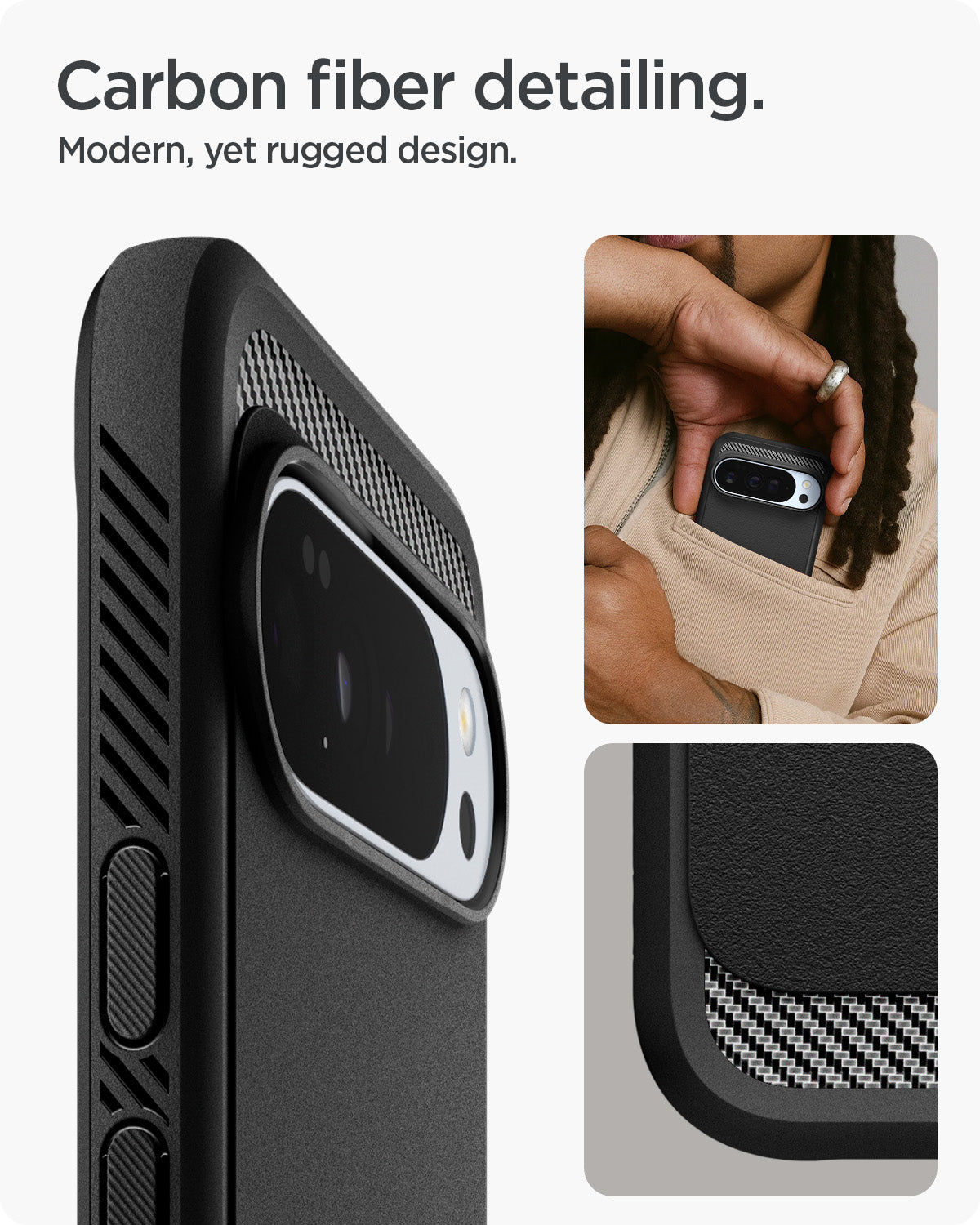 Spigen Rugged Armor (MagFit) for Google Pixel 10 Pro XL / 10 Pro / 10 with PixelSnap