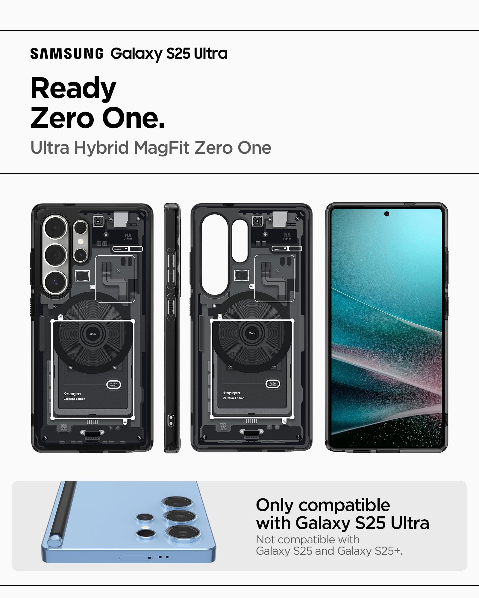 Spigen Ultra Hybrid Zero One (MagFit) Case for Samsung S25 Ultra