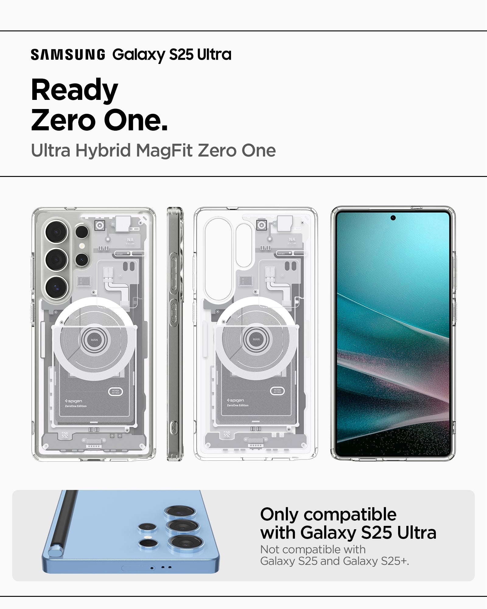 Spigen Ultra Hybrid Zero One (MagFit) Case for Samsung S25 Ulltra