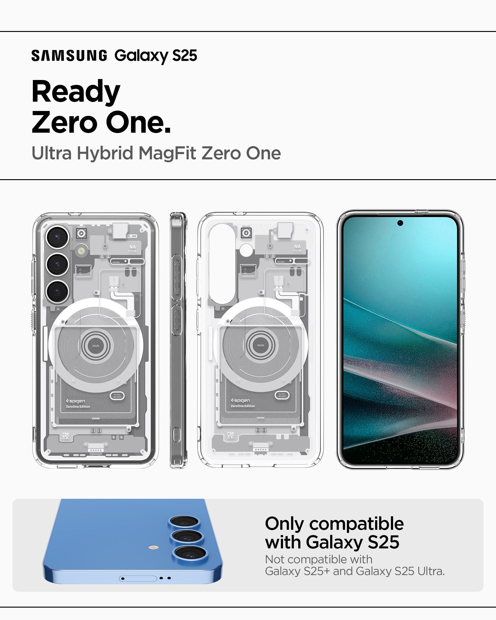 Spigen Ultra Hybrid Zero One (MagFit) Case for Samsung S25 Ulltra