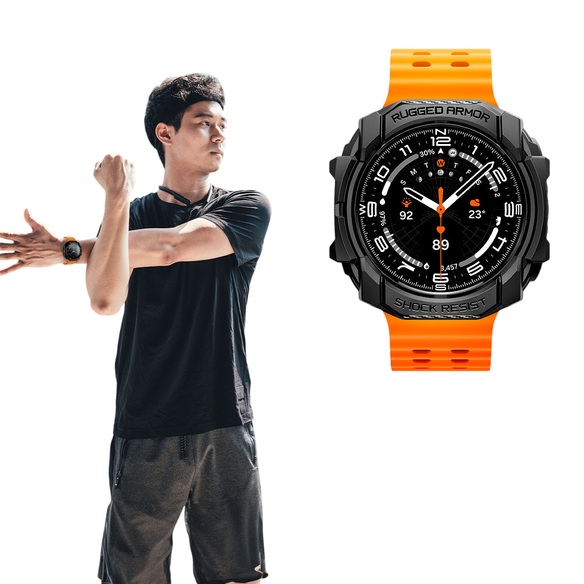 جراب ساعة Spigen Rugged Armor Case for Samsung Watch Ultra 47mm (2025/