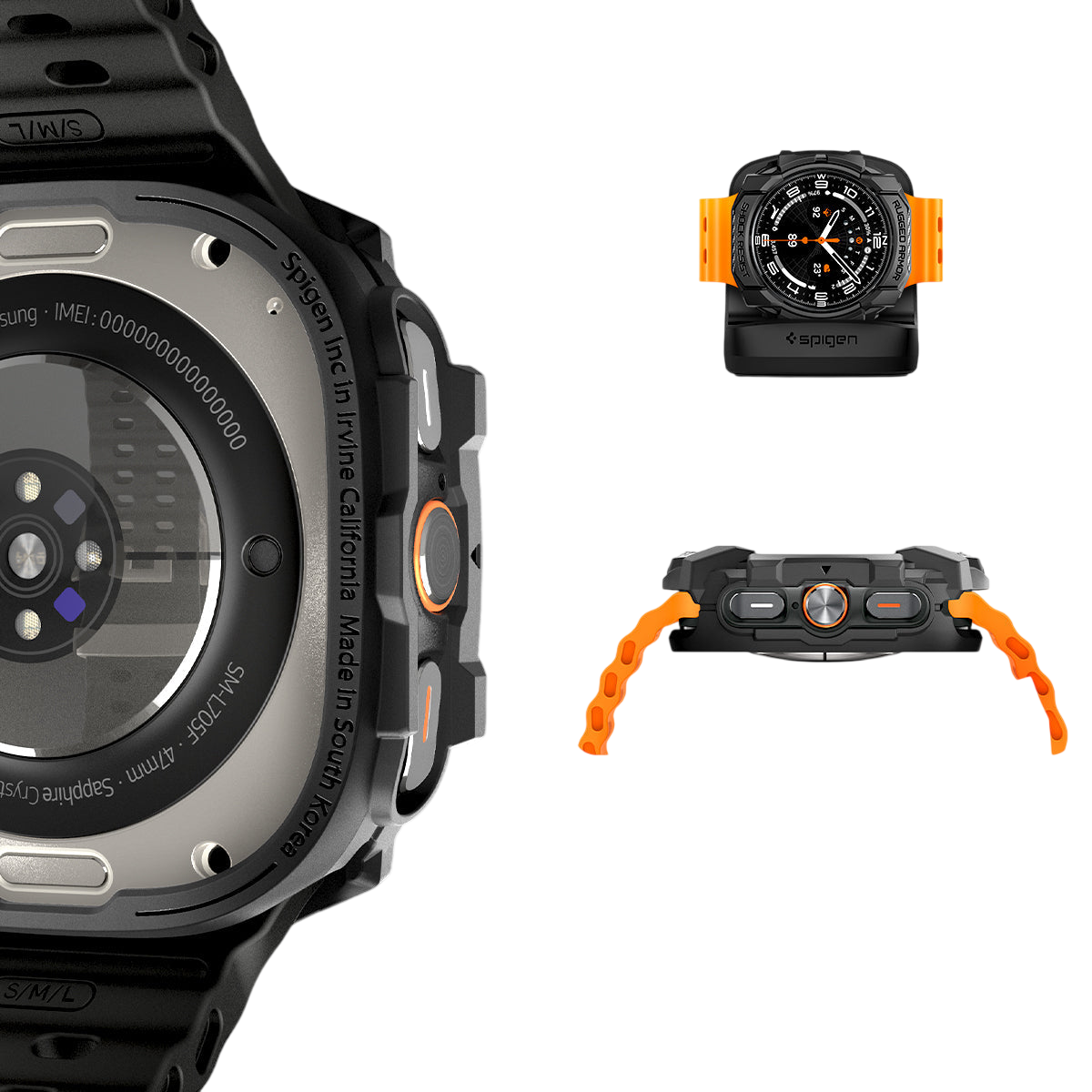 جراب ساعة Spigen Rugged Armor Case for Samsung Watch Ultra 47mm (2025/