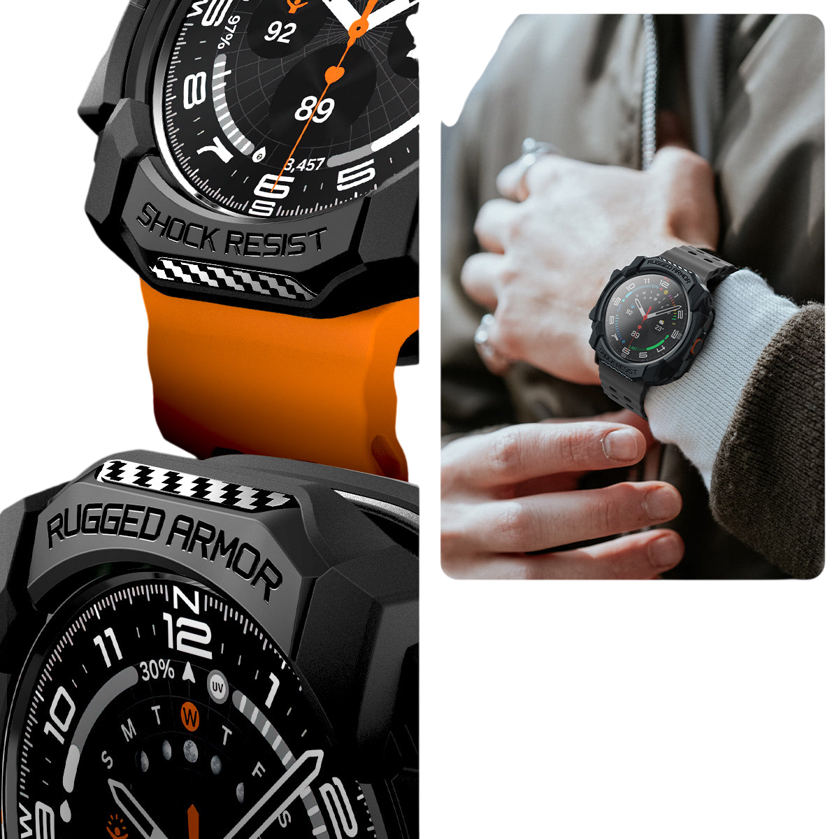 جراب ساعة Spigen Rugged Armor Case for Samsung Watch Ultra 47mm (2025/