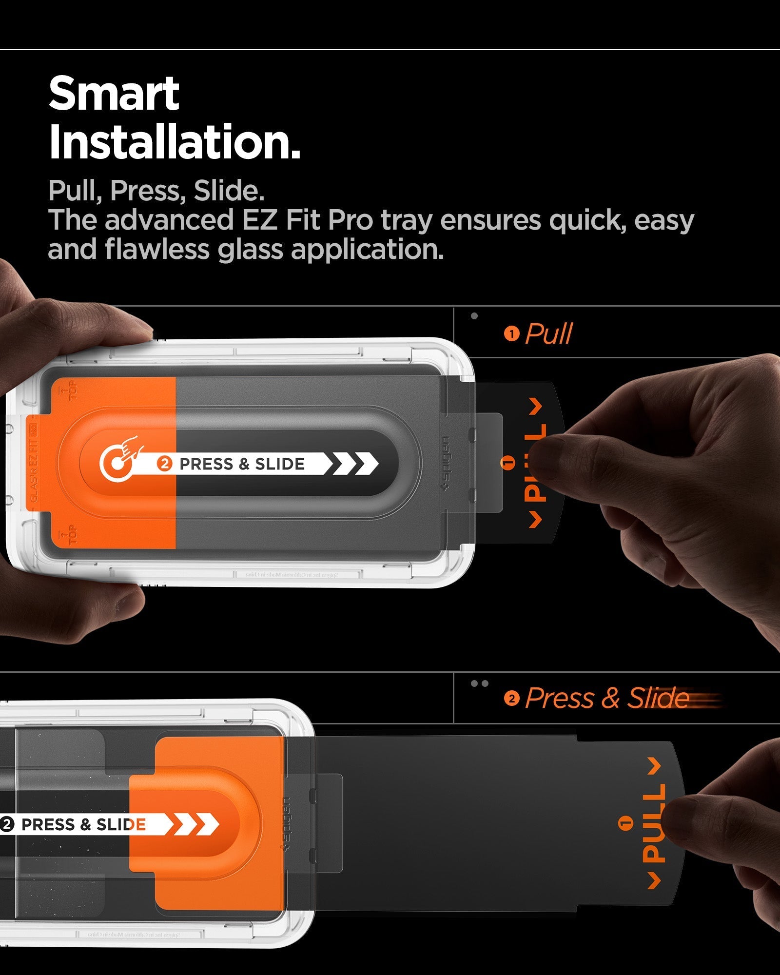 حماية شاشة Spigen GLAS.tR EZ Fit Pro لجهاز Samsung Galaxy Z Fold 7 - عبوة من 2