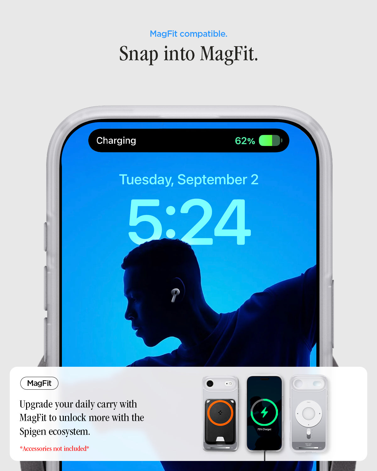 حافظة سبجن الترا هايبرد كلاسيك (MagFit) لآيفون إير