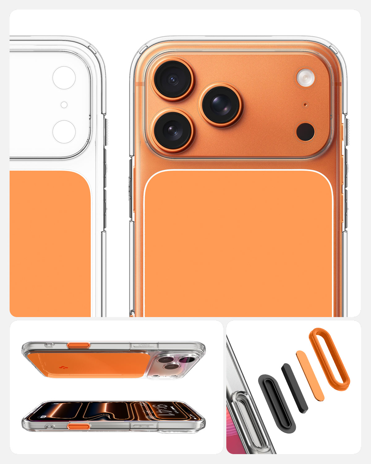 Spigen Ultra Hybrid T (MagFit) Case for iPhone 17 Pro & Pro Max - Glossy Orange