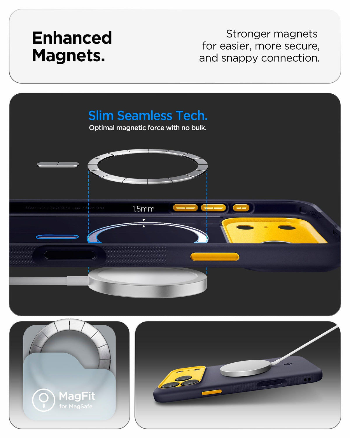 Spigen Nano Pop (Mag Fit) Case for iPhone 17 Pro Max - Blueberry Navy