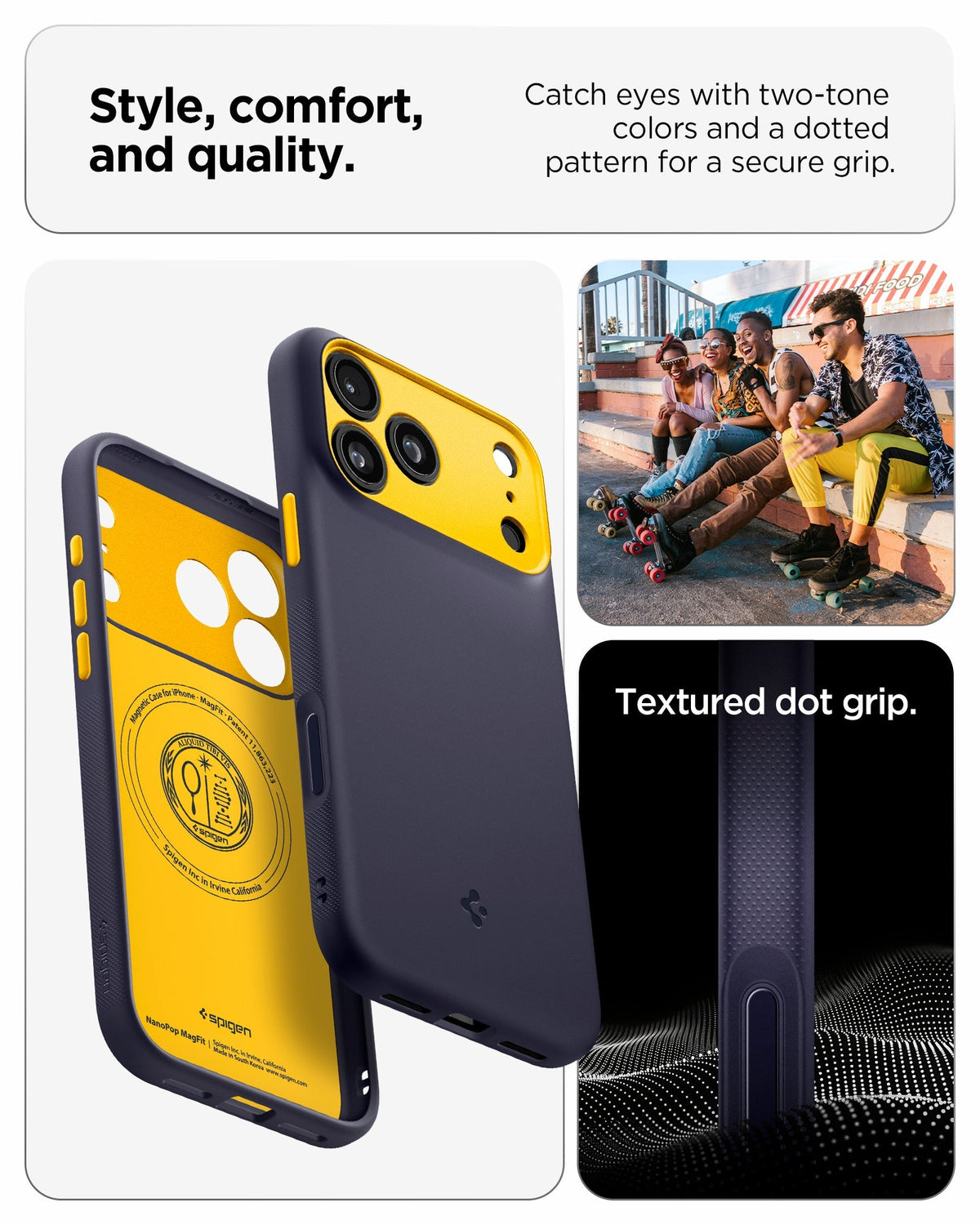 Spigen Nano Pop (Mag Fit) Case for iPhone 17 Pro Max - Blueberry Navy