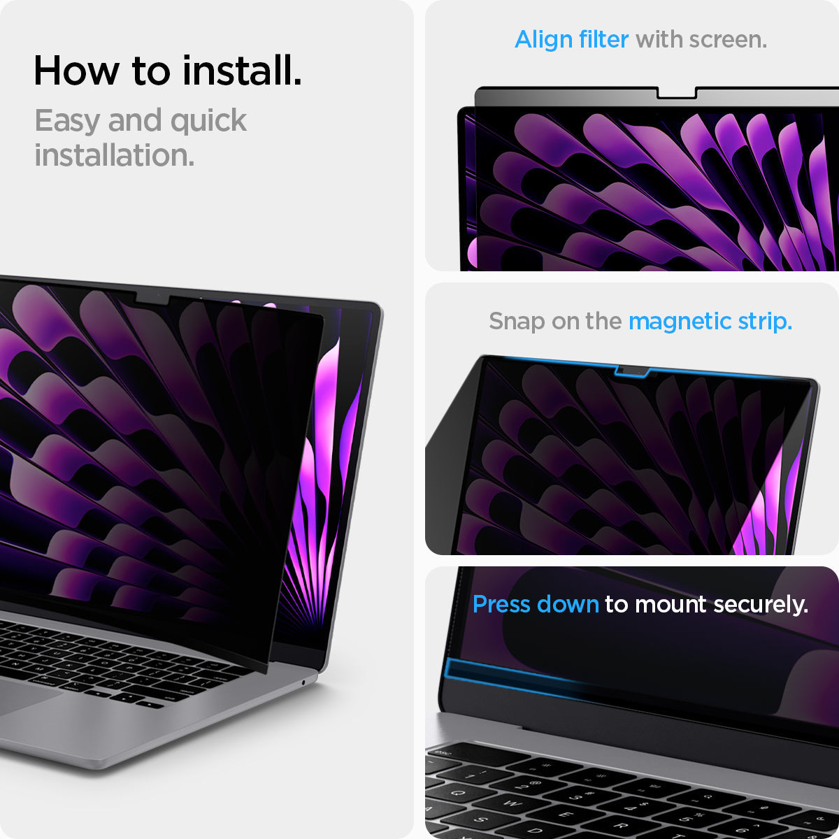 Spigen Safe View for MacBook Air (M5 / M4 / M3 / M2)