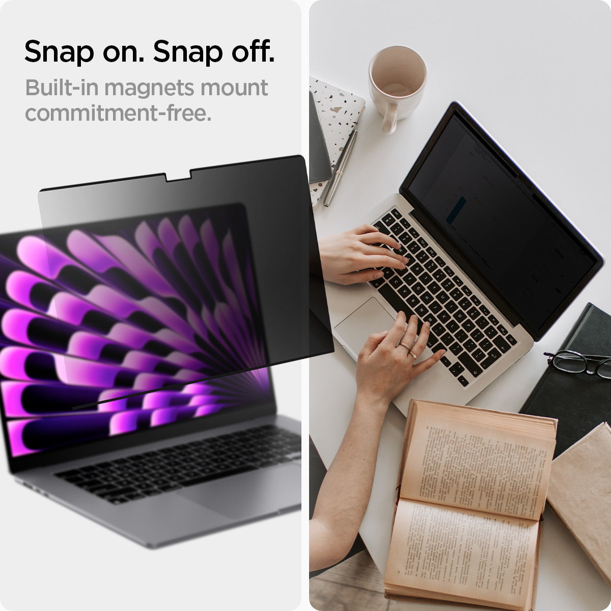 Spigen Safe View for MacBook Air (M5 / M4 / M3 / M2) - MacBook Air 15-inch #device_macbook-air-15-inch