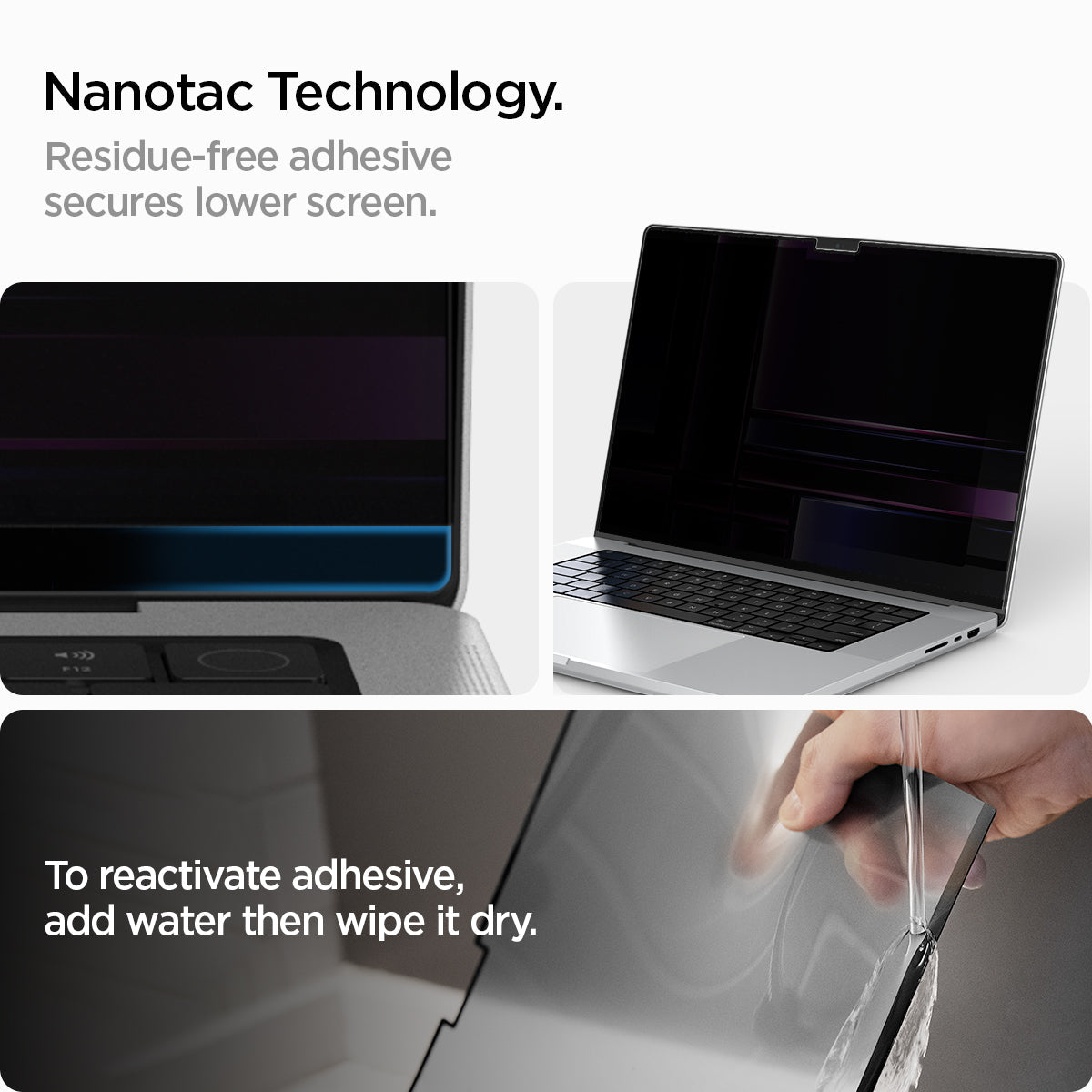 Spigen Safe View Privacy Screen Protector for MacBook Pro (M5 / M4 / M3 / M2 / M1) - MacBook Pro 16-inch #device_macbook-pro-16-inch