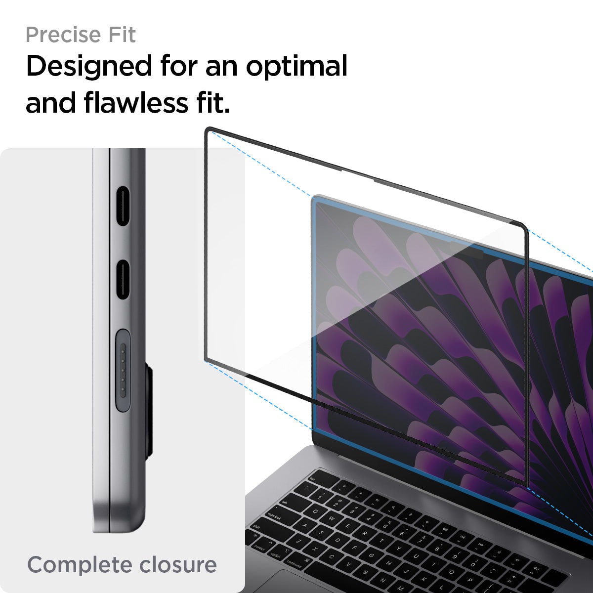 Spigen GLAS.tR SLIM Screen Protector for MacBook Air (M5 / M4 / M3 / M2) - MacBook Air 15-inch #device_macbook-air-15-inch