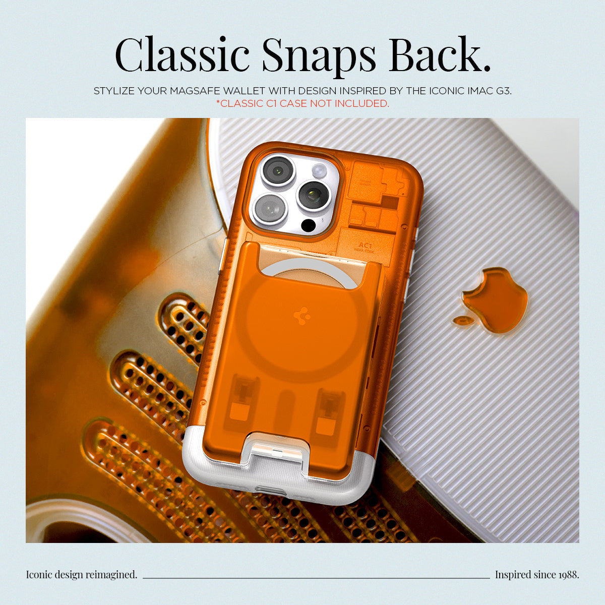 حافظة بطاقات Spigen MagSafe Card Holder Classic C1 (MagFit)