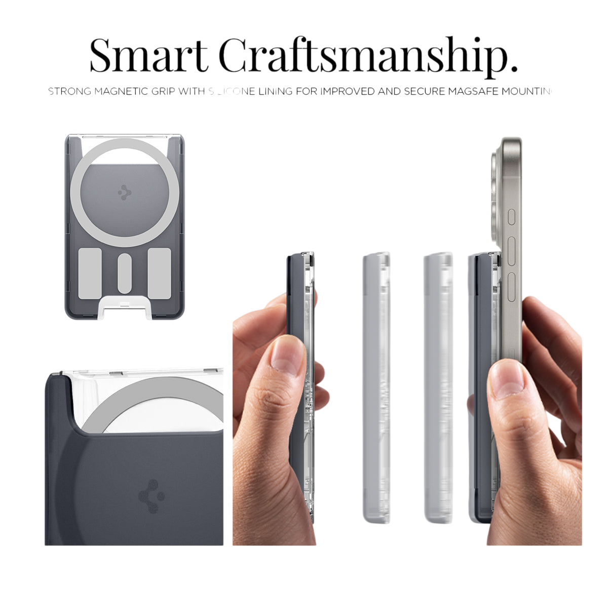 حافظة بطاقات Spigen MagSafe Card Holder Classic C1 (MagFit)