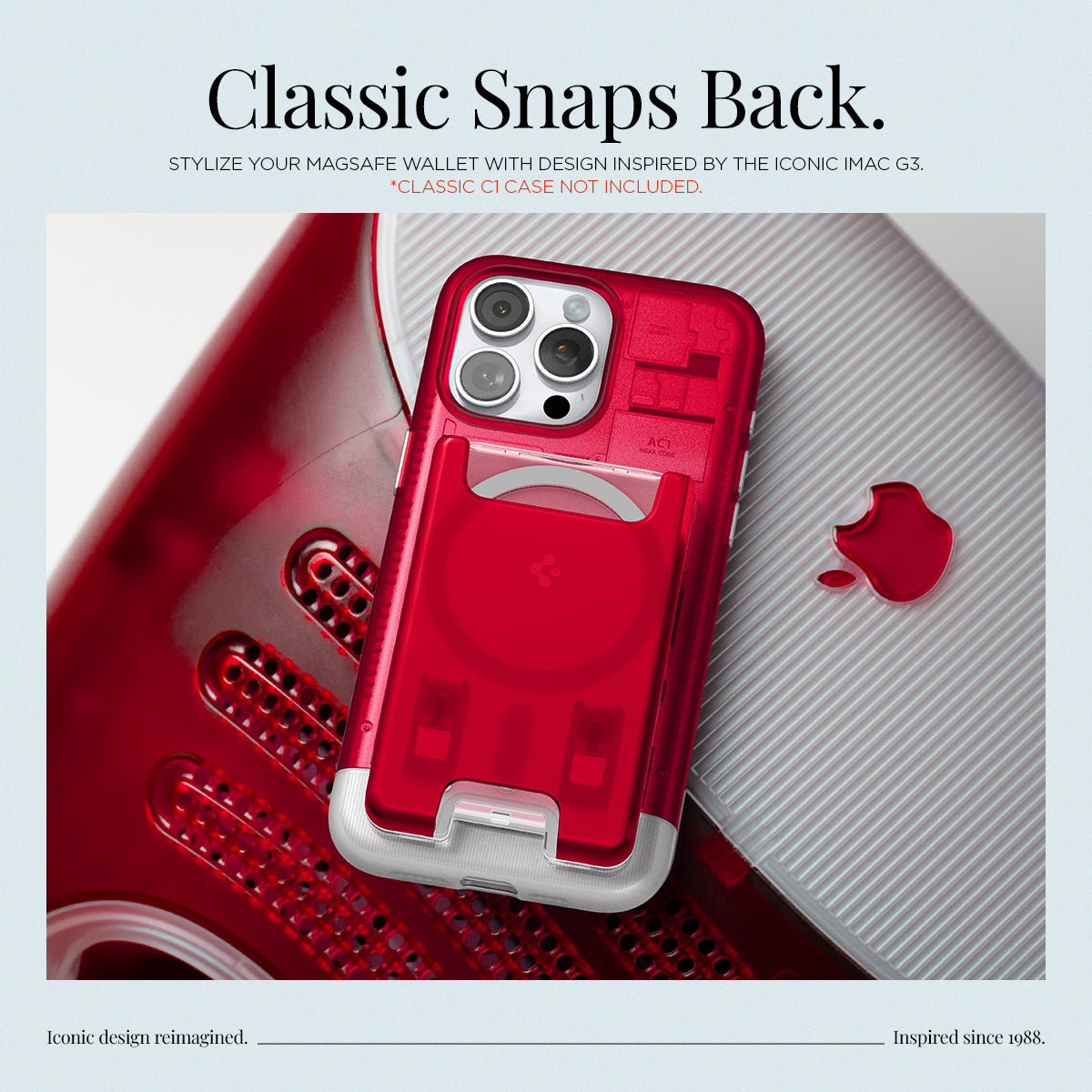 حافظة بطاقات Spigen MagSafe Card Holder Classic C1 (MagFit)