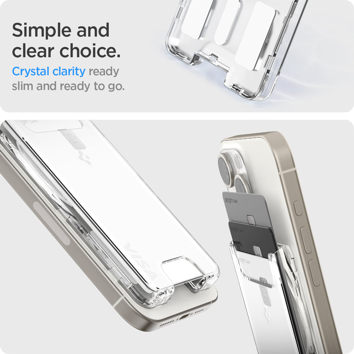 Spigen Ultra Hybrid MagFit Wallet (MagFit) Clear
