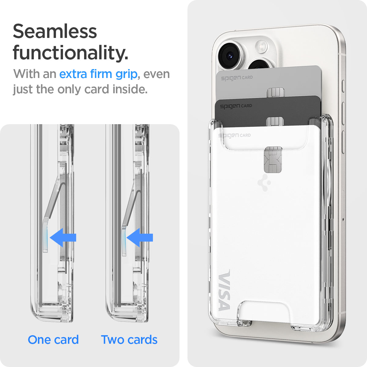 Spigen Ultra Hybrid MagFit Wallet (MagFit) Clear