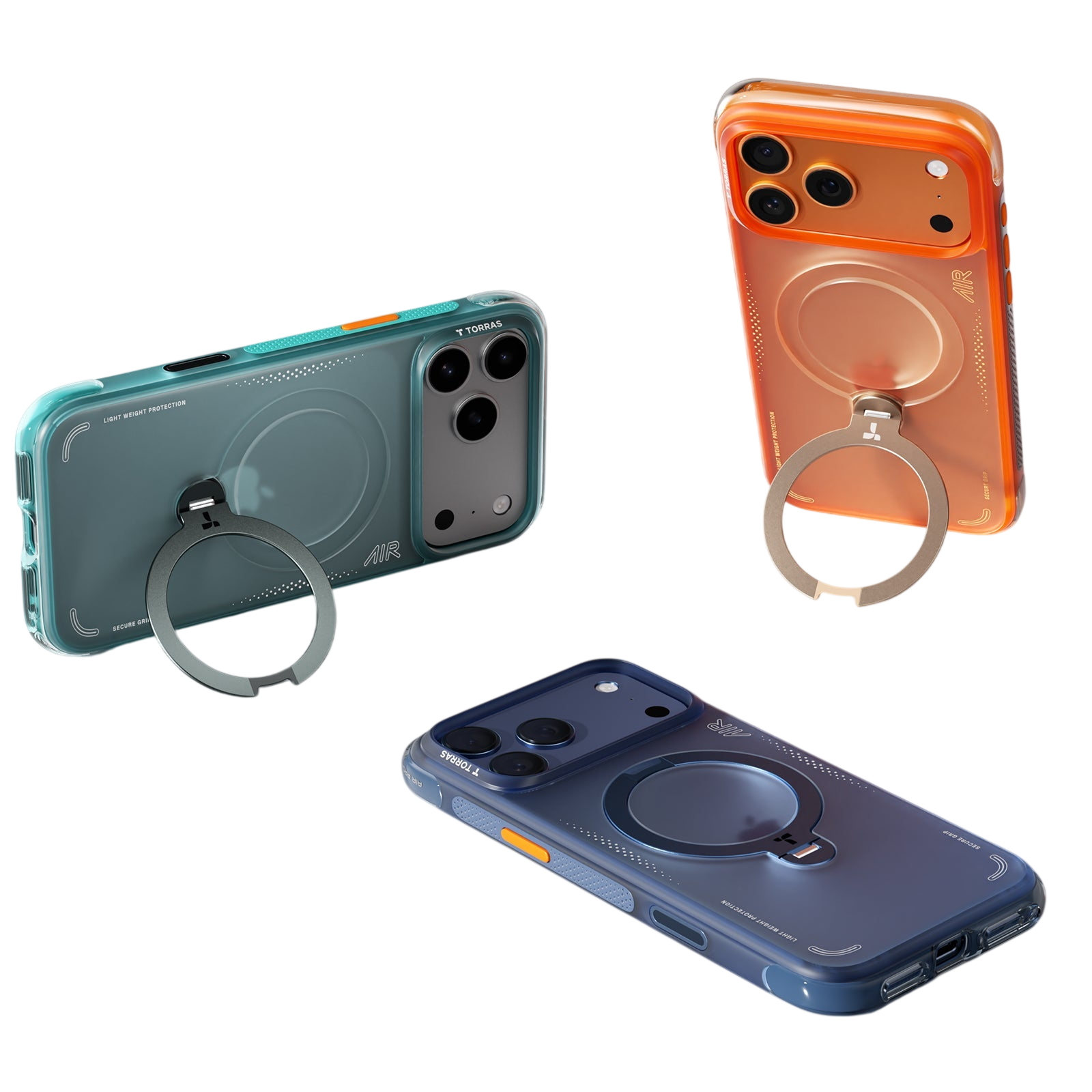 Torras Ostand Q3 Air for iPhone 17 Pro Max - Cosmic Orange