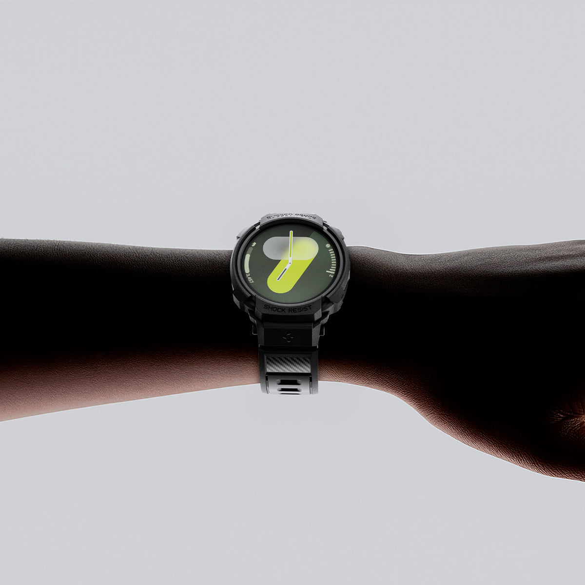 Spigen Rugged Armor Pro (Case + Band) For Samsung Galaxy Watch 8 Series 44mm