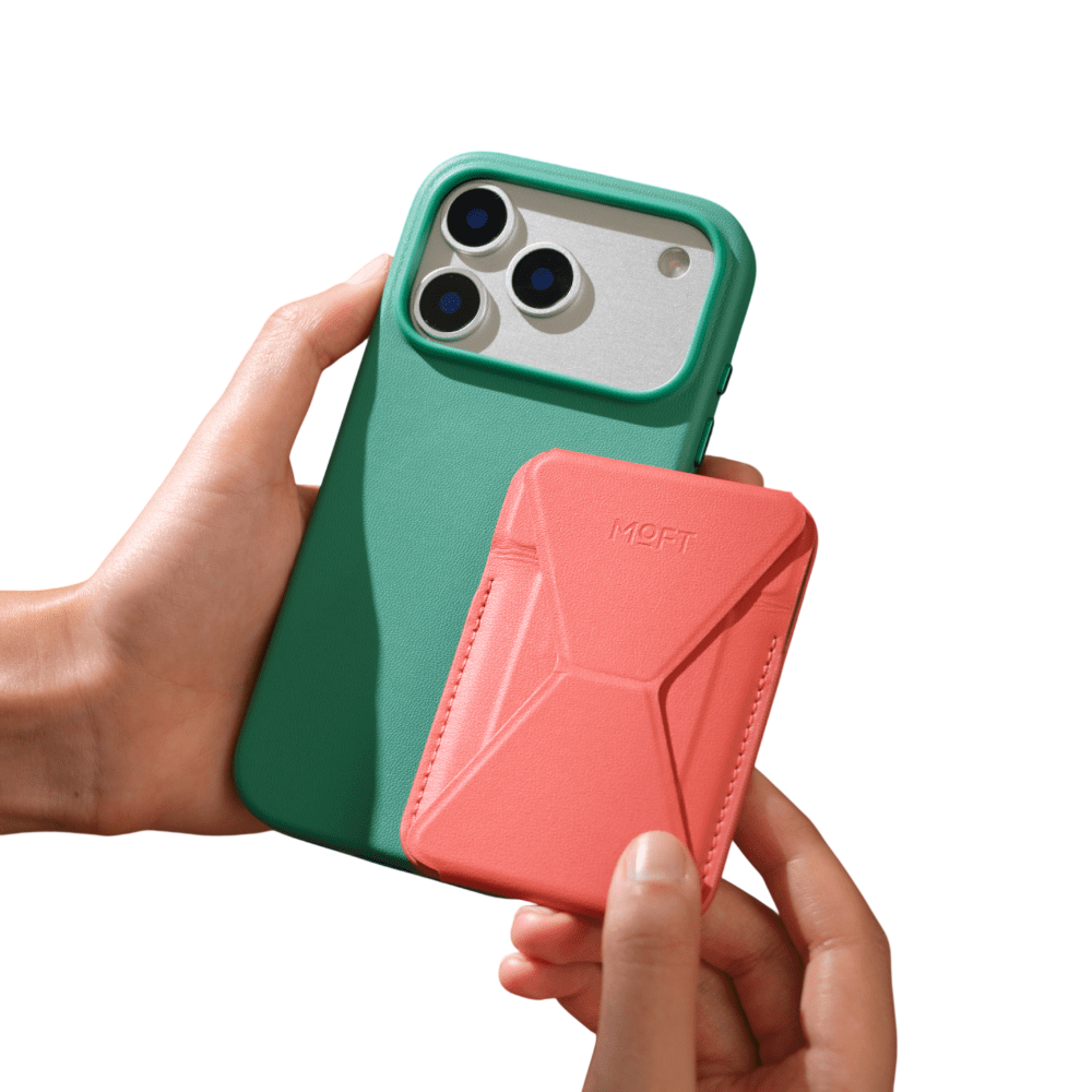Moft Snap-on Phone Stand & Wallet MOVAS™ - MagSafe Compatible - Clay