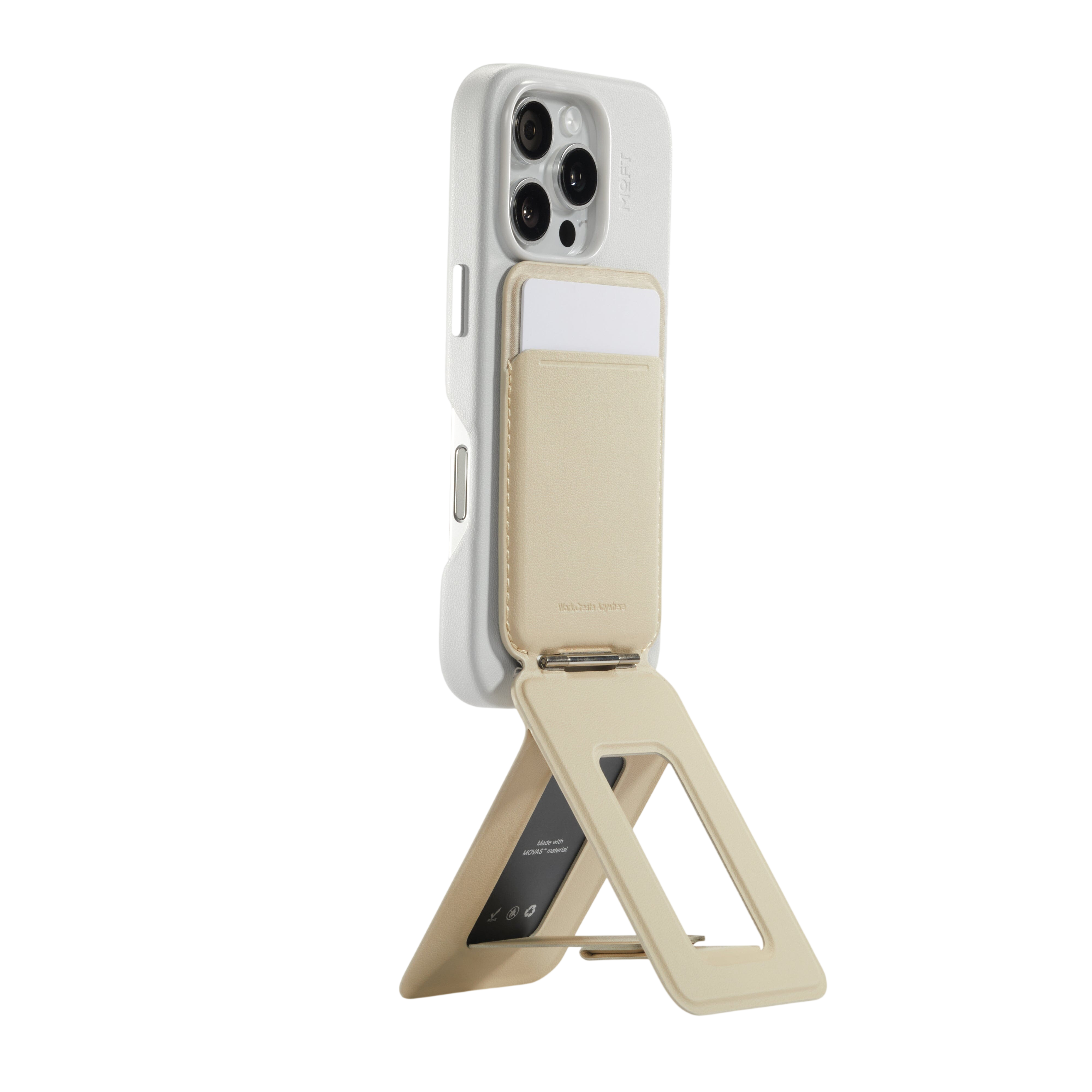 Moft Snap Phone Tripod Wallet MOVAS™ - MagSafe Compatible - Earthen Beige
