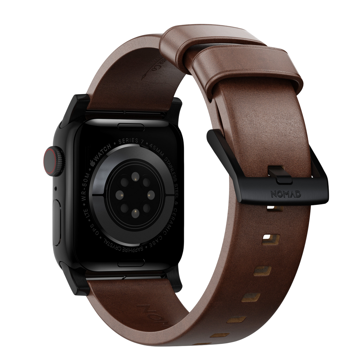 Nomad Modern Leather Band for Apple Watch Ultra 3 / 2 / 1 - 49mm - Rustic Brown