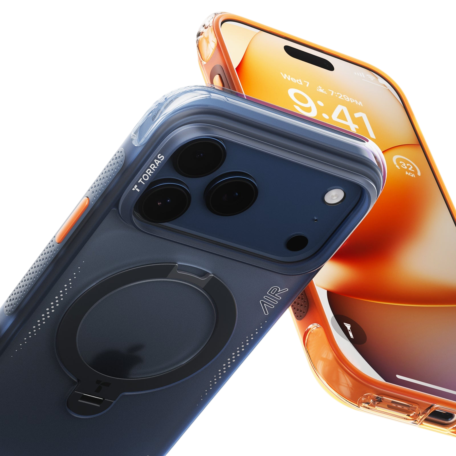 Torras Ostand Q3 Air for iPhone 17 Pro Max - Cosmic Orange