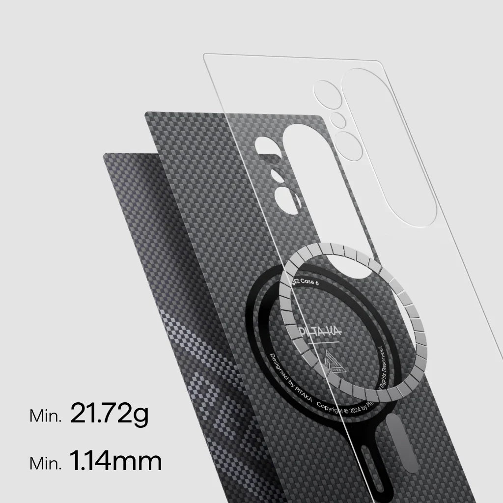 حافظة Pitaka Re-TROS Tactile Woven لهاتف iPhone 16 Pro