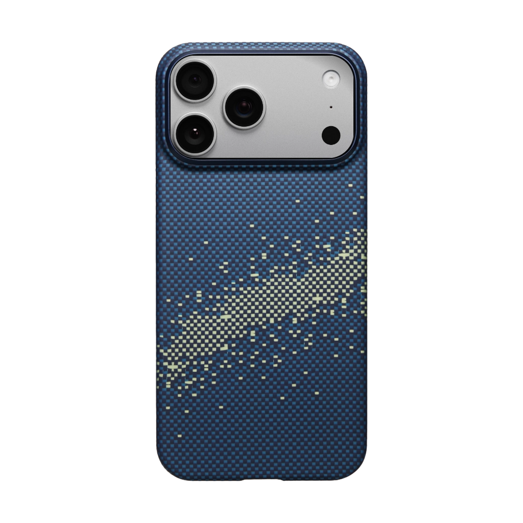 Pitaka Ultra-Slim Case (With PitaTap) for iPhone 17 Pro - Milky Way Galaxy #color_milky-way-galaxy