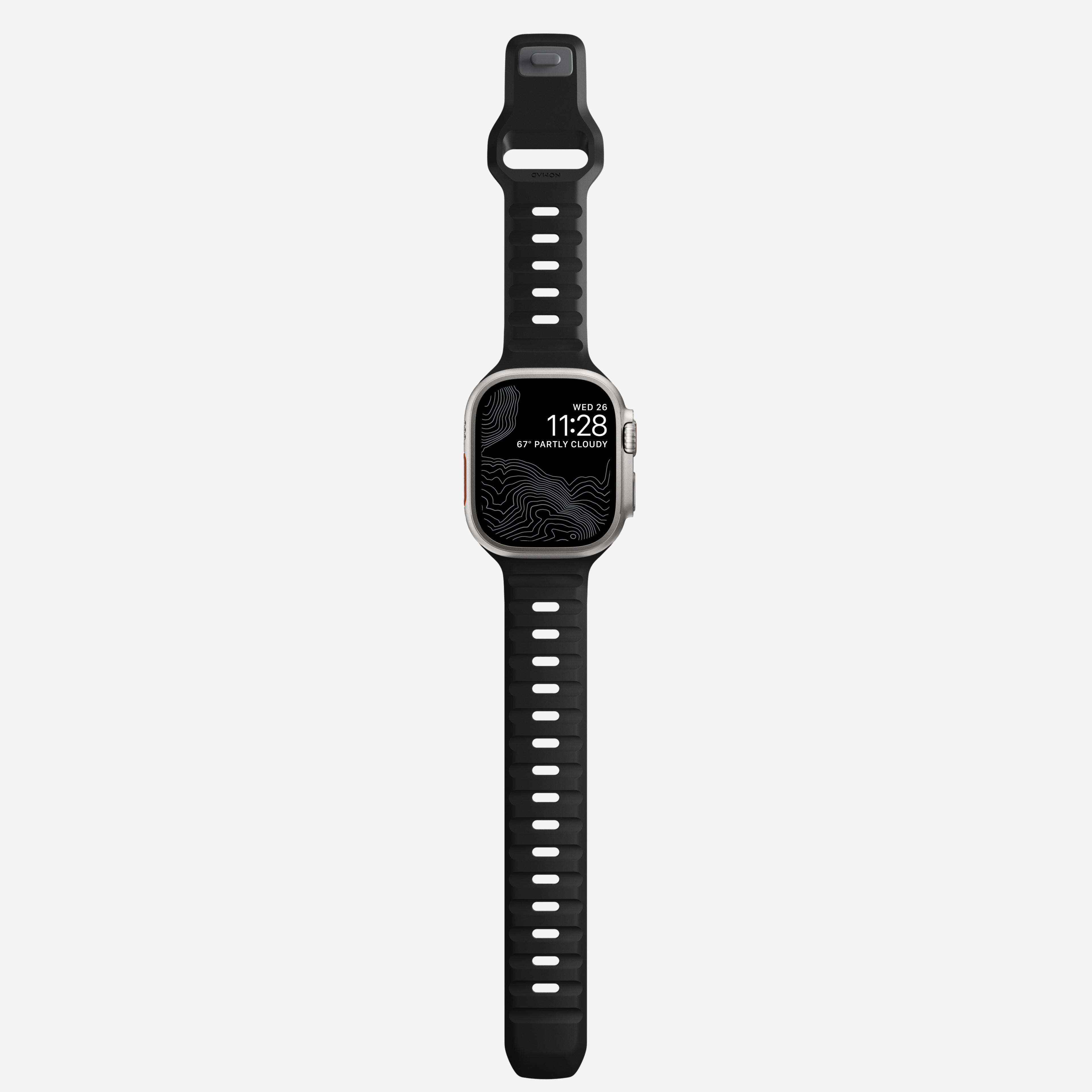 Nomad Waterproof Sport Band for Apple Watch 49mm / 46mm / 45mm - Black