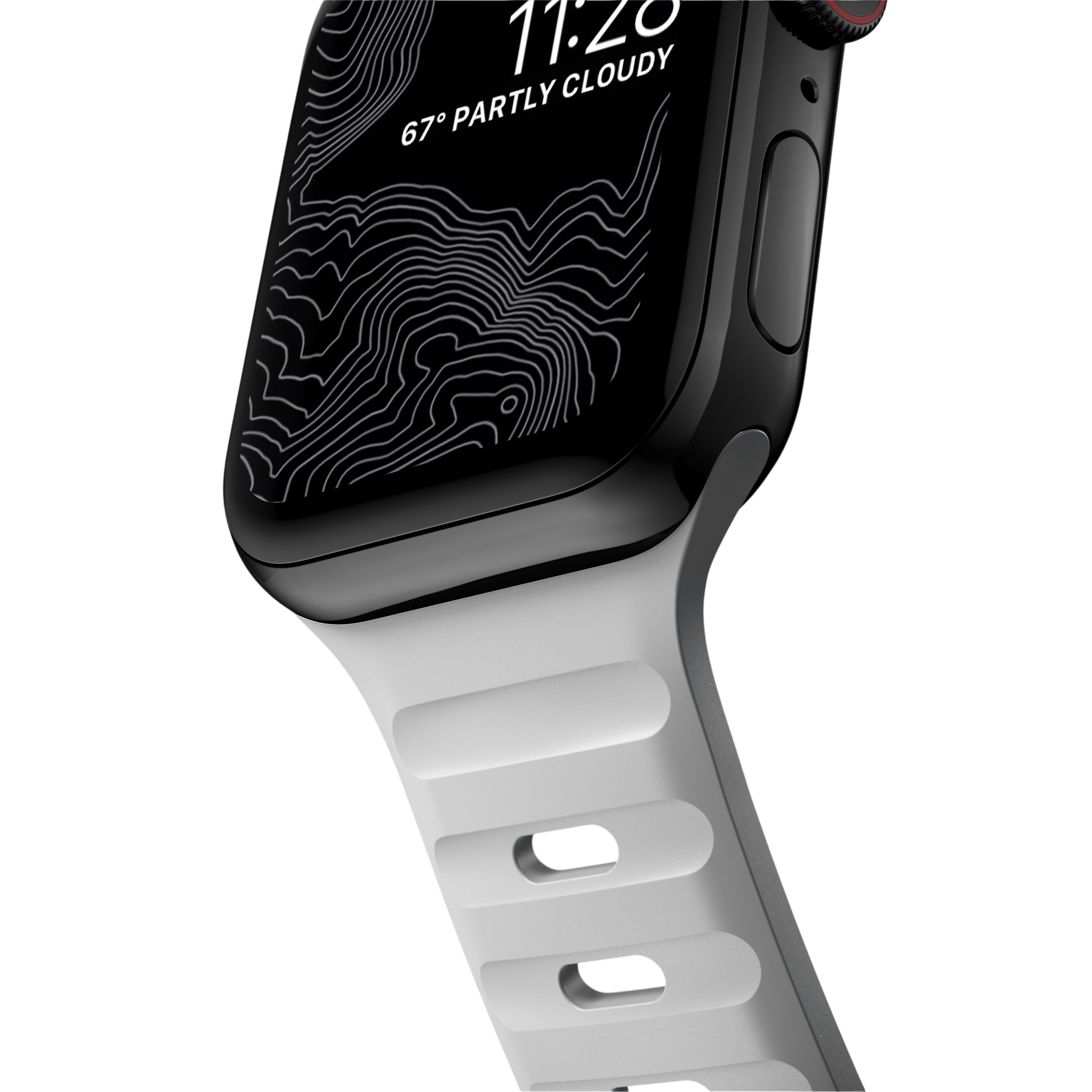 Nomad Waterproof Sport Band for Apple Watch 49mm / 46mm / 45mm - Lunar Gray