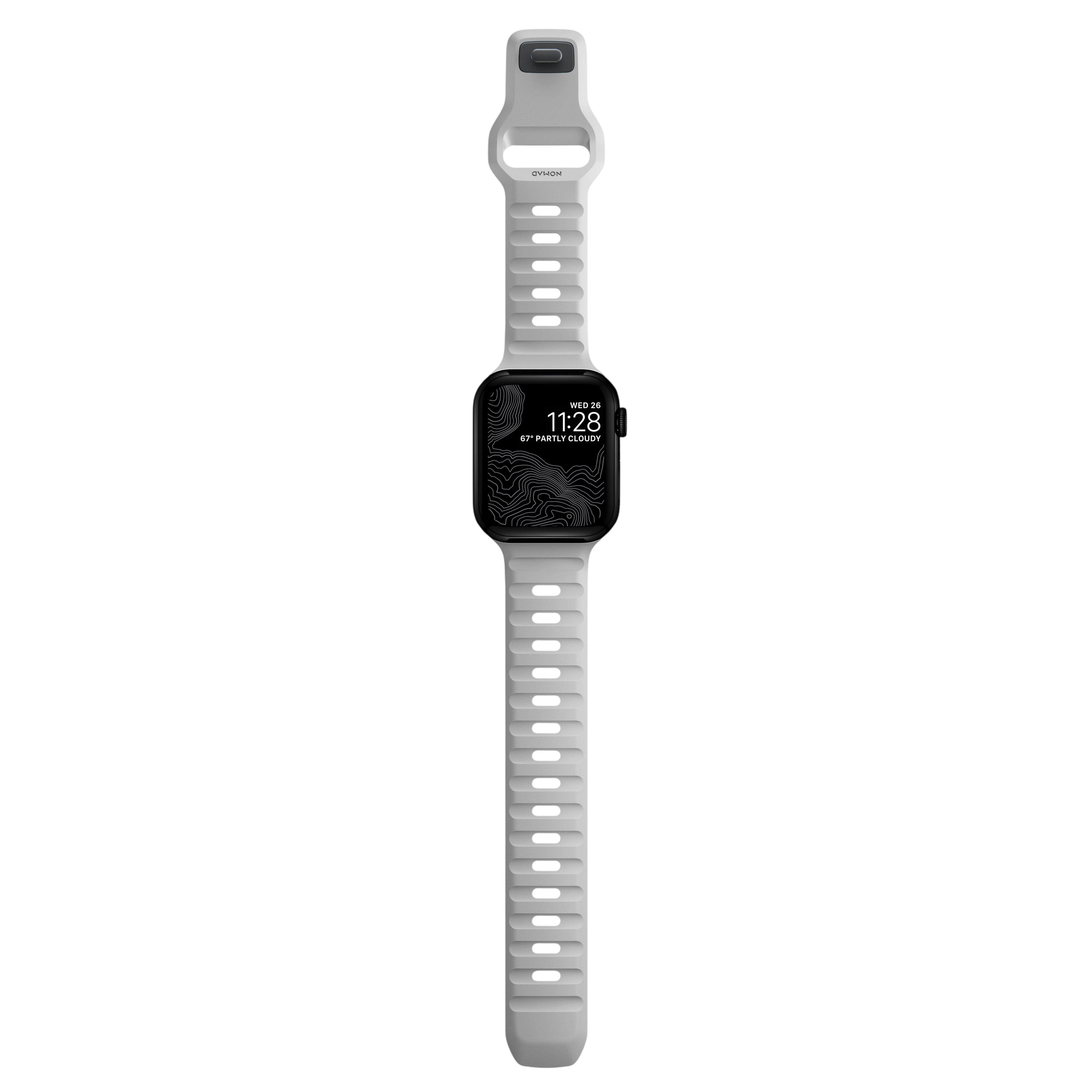 Nomad Waterproof Sport Band for Apple Watch 49mm / 46mm / 45mm - Lunar Gray