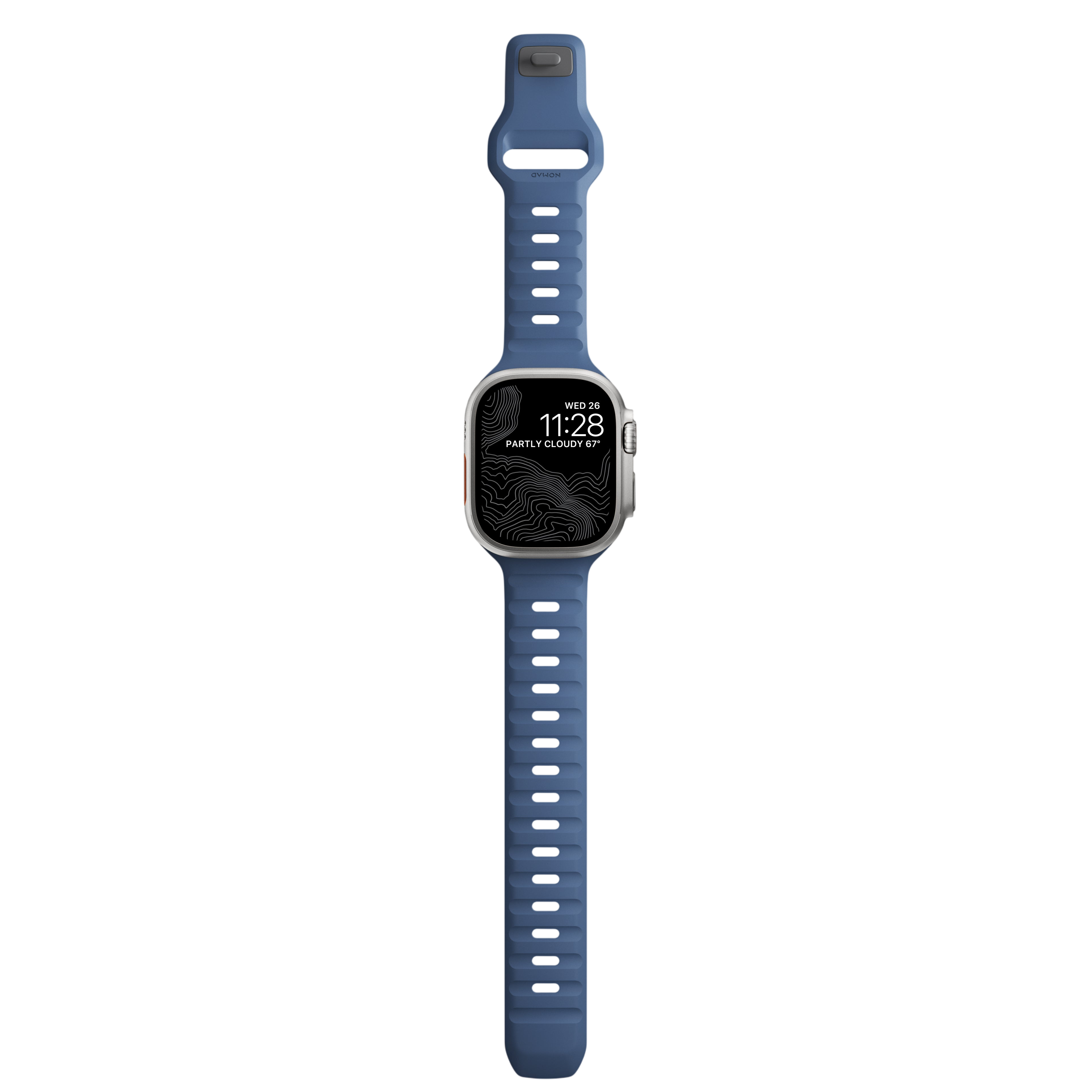 Nomad Waterproof Sport Band for Apple Watch 49mm / 46mm / 45mm - Naval Blue