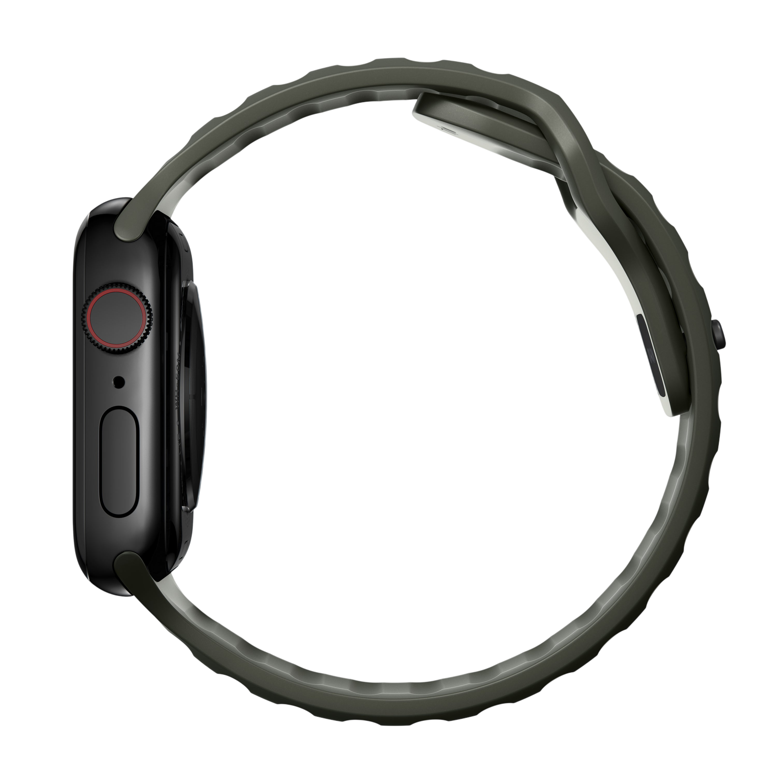 Nomad Waterproof Sport Band for Apple Watch 49mm / 46mm / 45mm - Ash Green