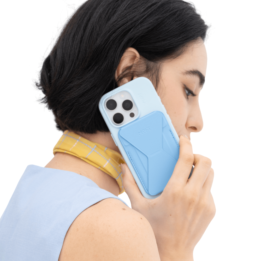 Moft Snap-on Phone Stand & Wallet MOVAS™ - MagSafe Compatible - Field Blue