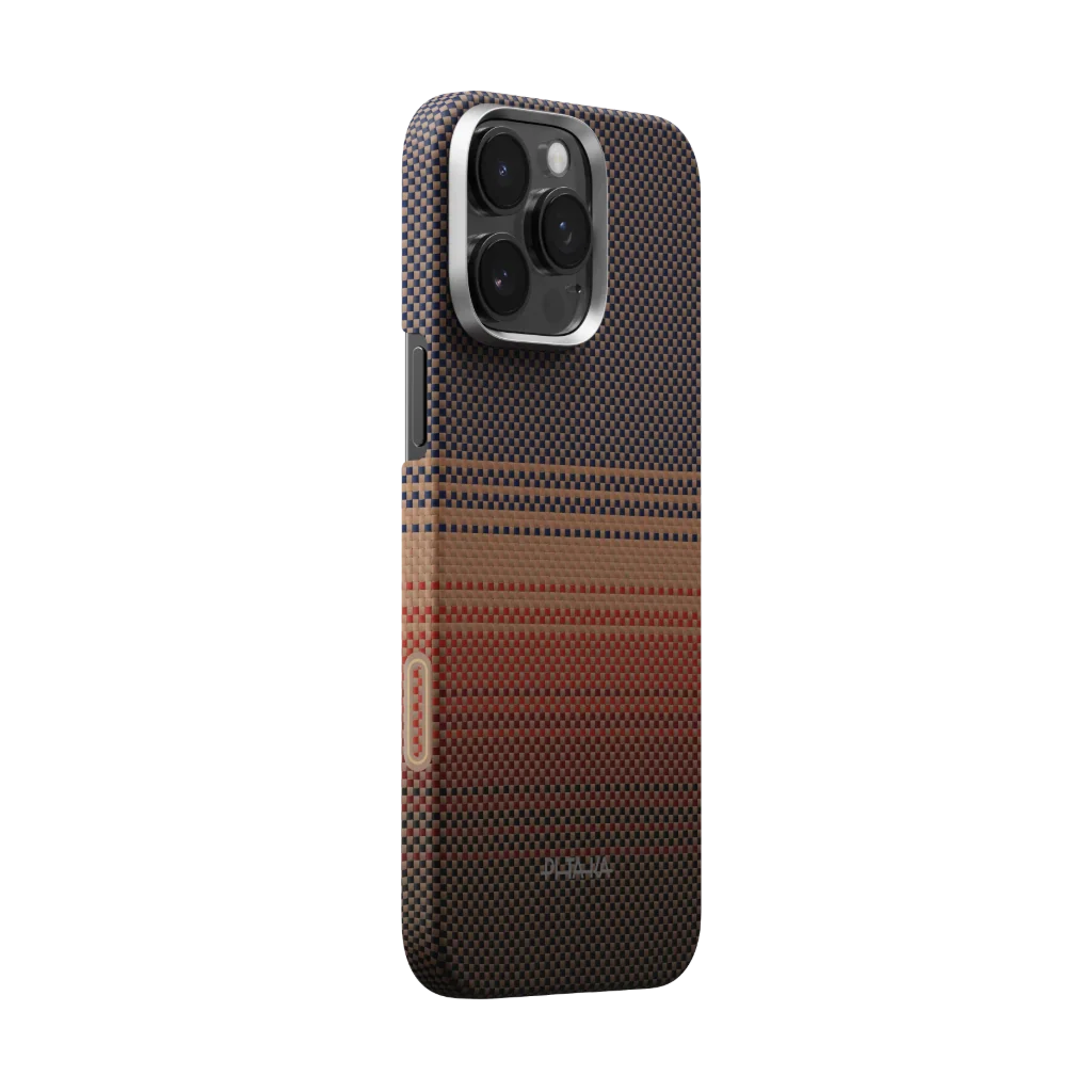 حافظة Pitaka Sunset Ultra-Slim لجهاز iPhone 16 Pro مع تحكم كاميرا PitaTap