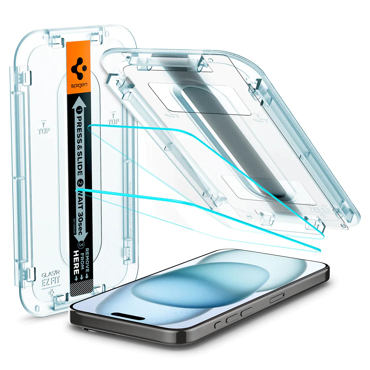 Spigen iPhone 15 Screen Protector EZ FIT GLAS.tR - 1 Pack