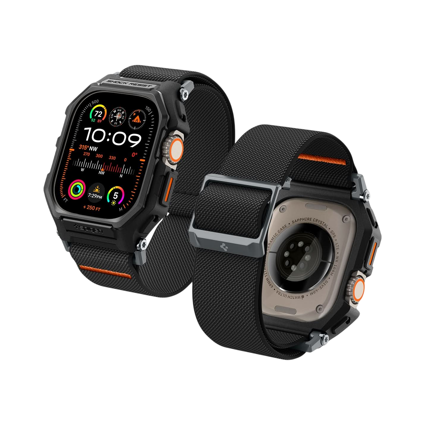 حافظة Spigen Lite Fit Pro لسلسلة Apple Watch Ultra 49mm + حزام
