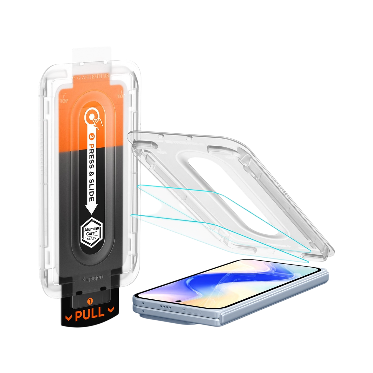 Spigen GLAS.tR EZ Fit Pro Screen Protector for Google Pixel 10 Pro Fold - 2 Pack