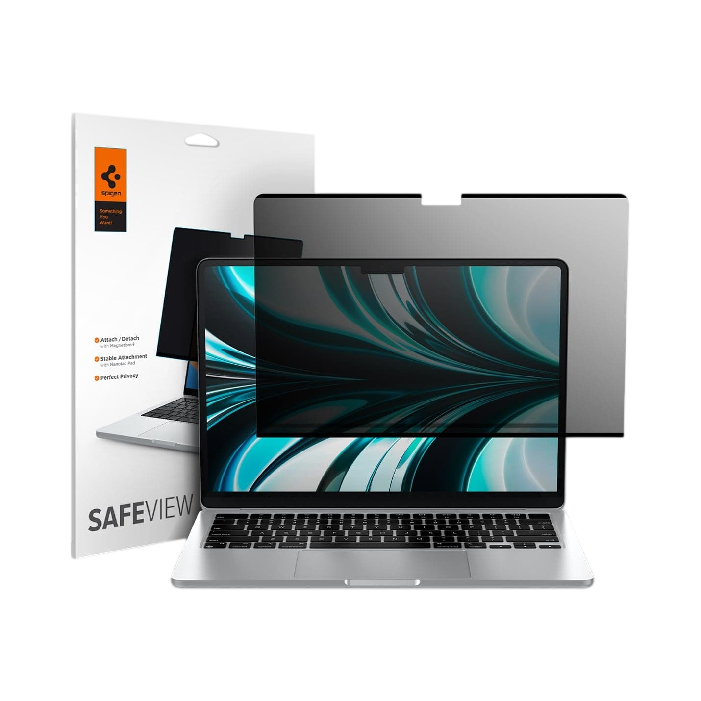 Spigen Safe View for MacBook Air (M5 / M4 / M3 / M2) - MacBook Air 13-inch