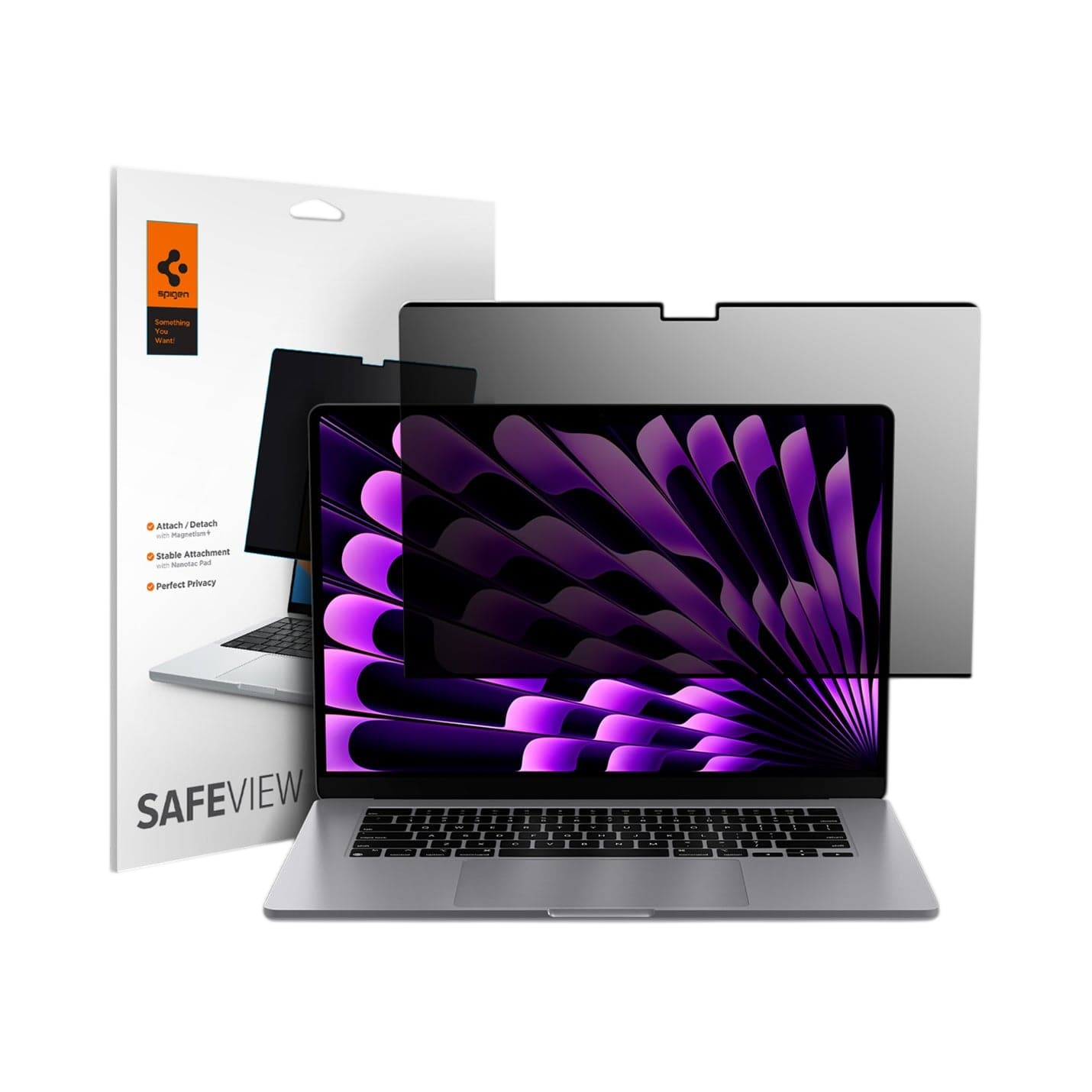 Spigen Safe View for MacBook Air (M5 / M4 / M3 / M2) - MacBook Air 15-inch #device_macbook-air-15-inch