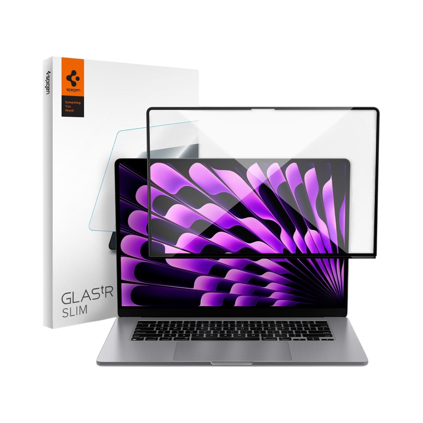 Spigen GLAS.tR SLIM Screen Protector for MacBook Air (M5 / M4 / M3 / M2)
