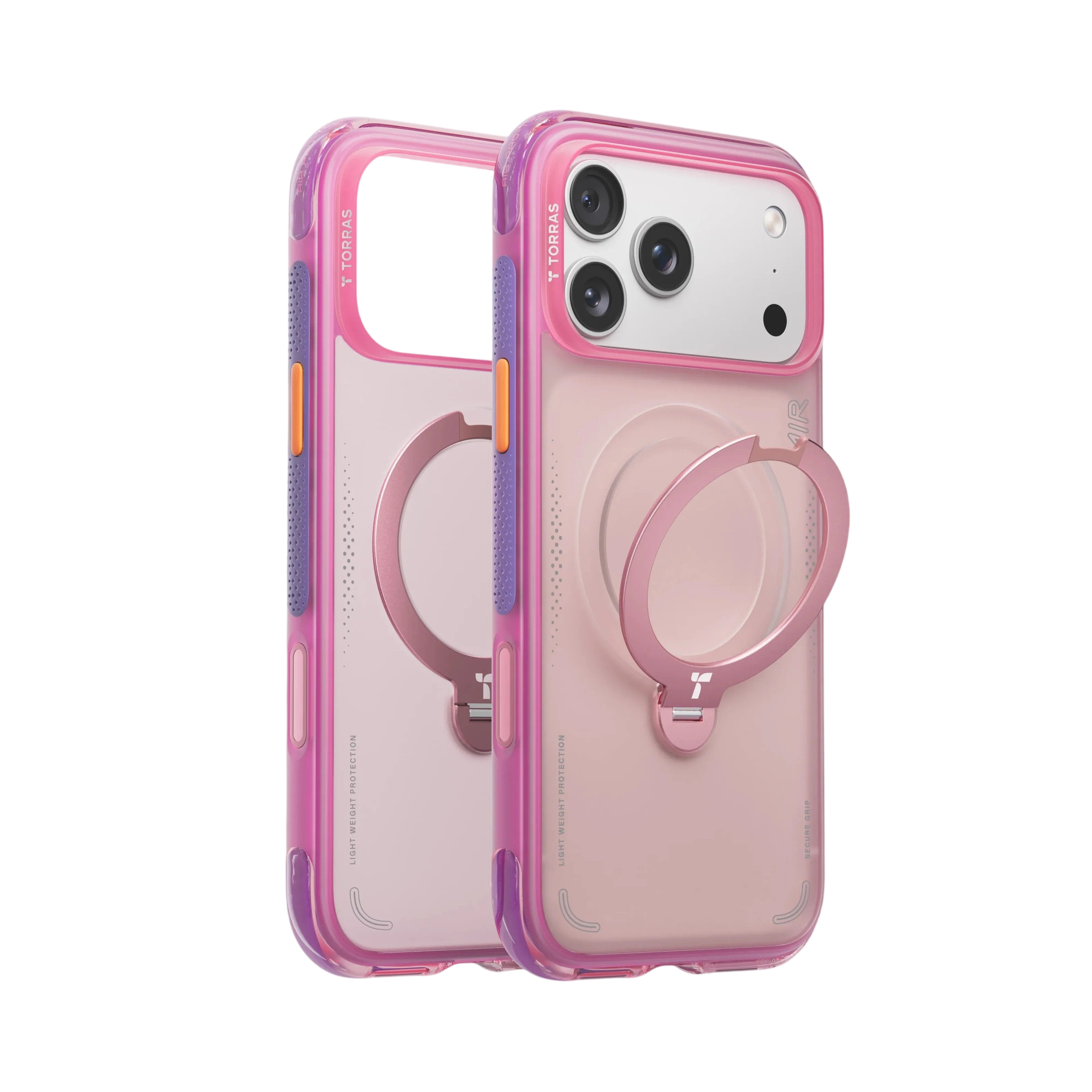 Torras Ostand Q3 Air for iPhone 17 Pro Max - Neon Pink