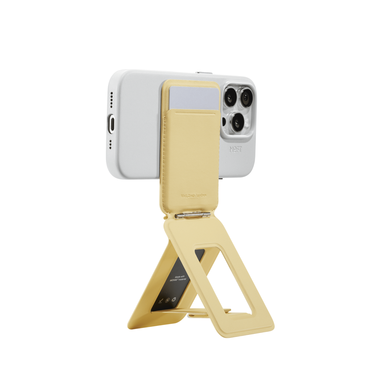 Moft Snap Phone Tripod Wallet MOVAS™ - MagSafe Compatible - Wonder Yellow