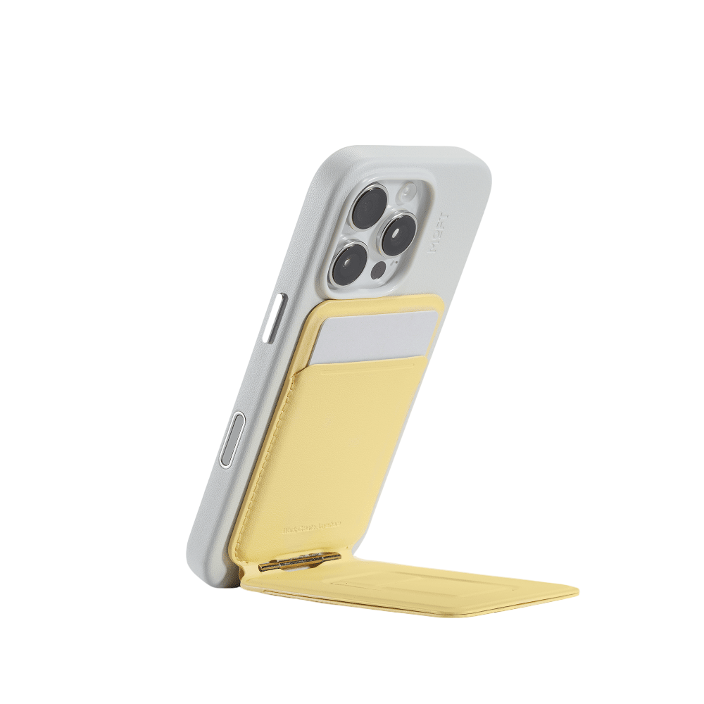 Moft Snap Phone Tripod Wallet MOVAS™ - MagSafe Compatible - Wonder Yellow