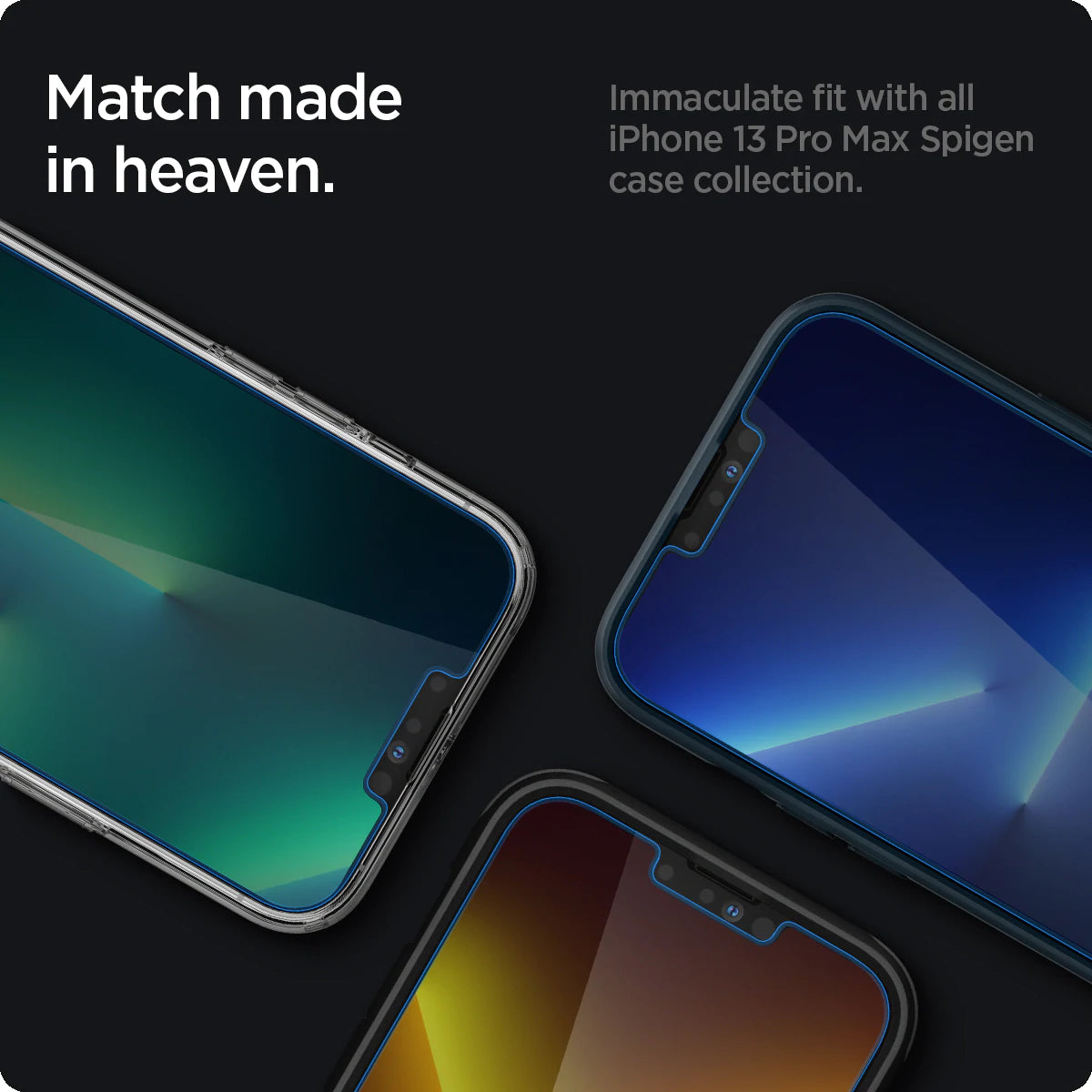 Spigen Screen Protector EZ FIT GLAS.tR SLIM for iPhone 14 Plus / 13 Pro Max 2 pack - Clear