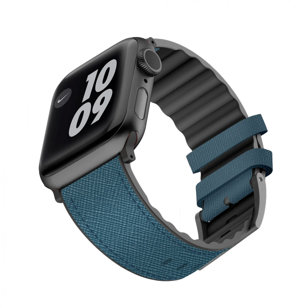 سوار Viva Madrid Venturx Saffiano من الجلد الطبيعي لـ Apple Watch 42/44/45مم