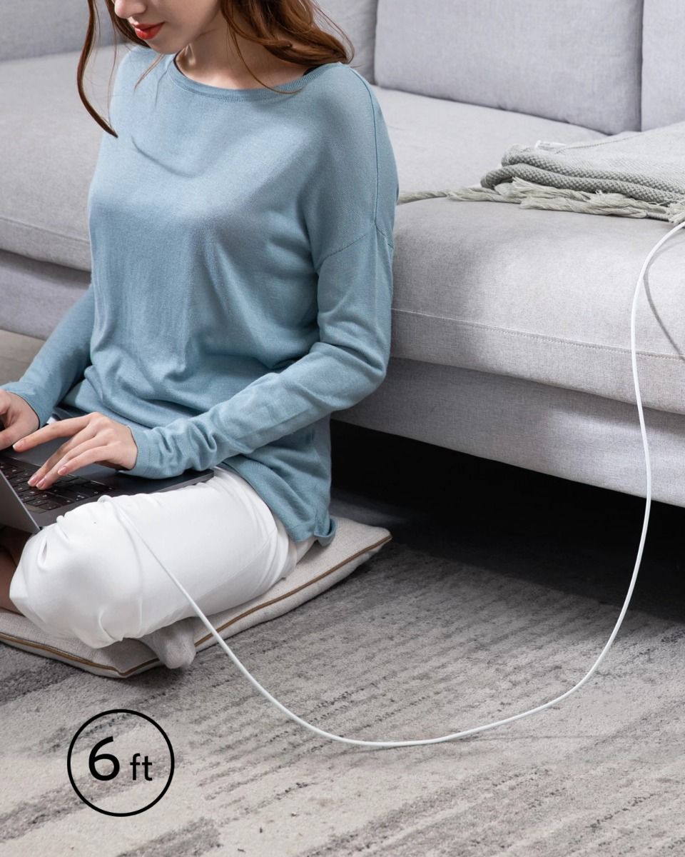 Anker PowerLineIII USB-C to USB-C 100W Cable 1.8m - White with 18 months official warranty