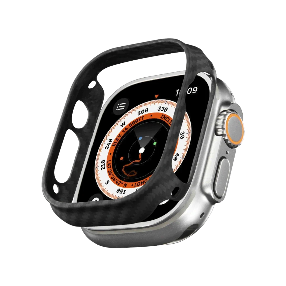 Pitaka Air Case for Apple Watch Ultra 2 / Ultra 1 - Black/Grey (Twill)